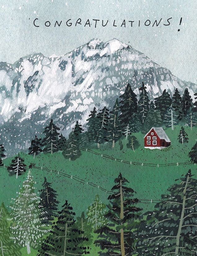 red cabin card