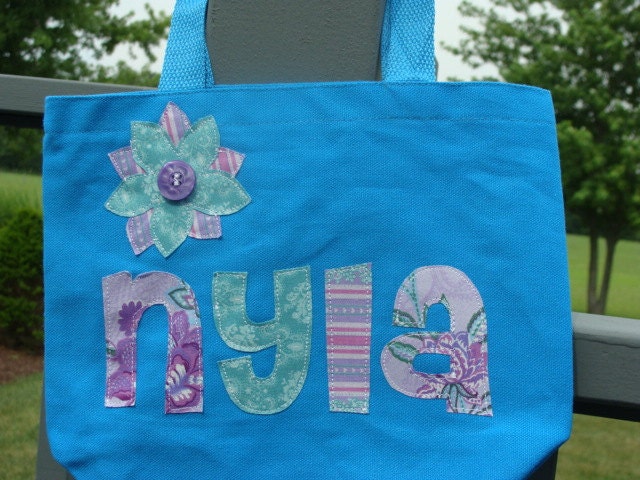 Girl's Personalized Library Bag