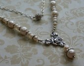 The Pearl and Artisan Rose Necklace