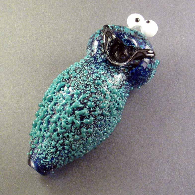 Glass Pipe - Custom Munchie Monster -Hedcraft Glassworks-