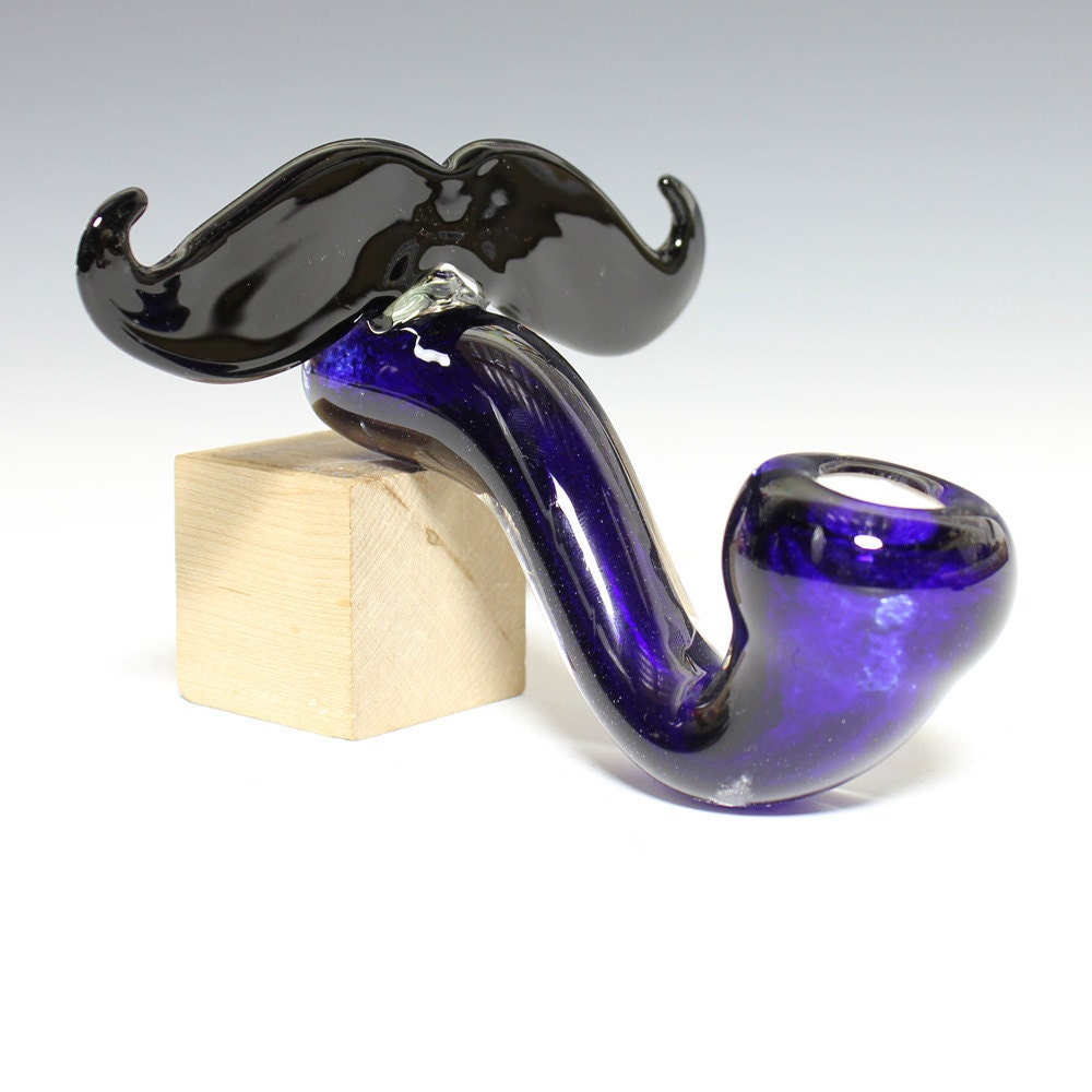 Mustache Sherlock -Hedcraft Glassworks-