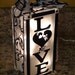 Personalized lighted glass block decor, LOVE