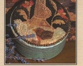 Primitive Folk Art Punchneedle Pattern:  SIGNS OF SPRING - Fabric with Pre-Printed Design Included
