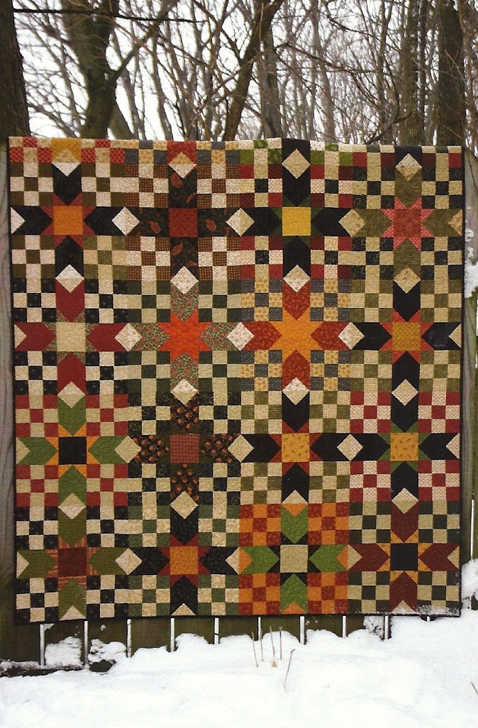 primitive-folk-art-quilt-pattern-stepping-by-primfolkartshop