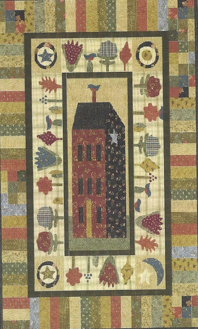 primitive-folk-art-quilt-pattern-house-on-a-by-primfolkartshop