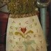 Primitive Folk Art Cross Stitch Pattern: SARAHS GARDEN Pocket