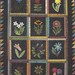 Primitive Folk Art Wool Applique Quilt Pattern - BUD GARDEN -