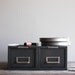 Vintage Metal Card File Drawers / Industrial Office Storage / Set of Two