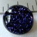 Dichroic Glass Cabochon 18 mm Purple Sparkles