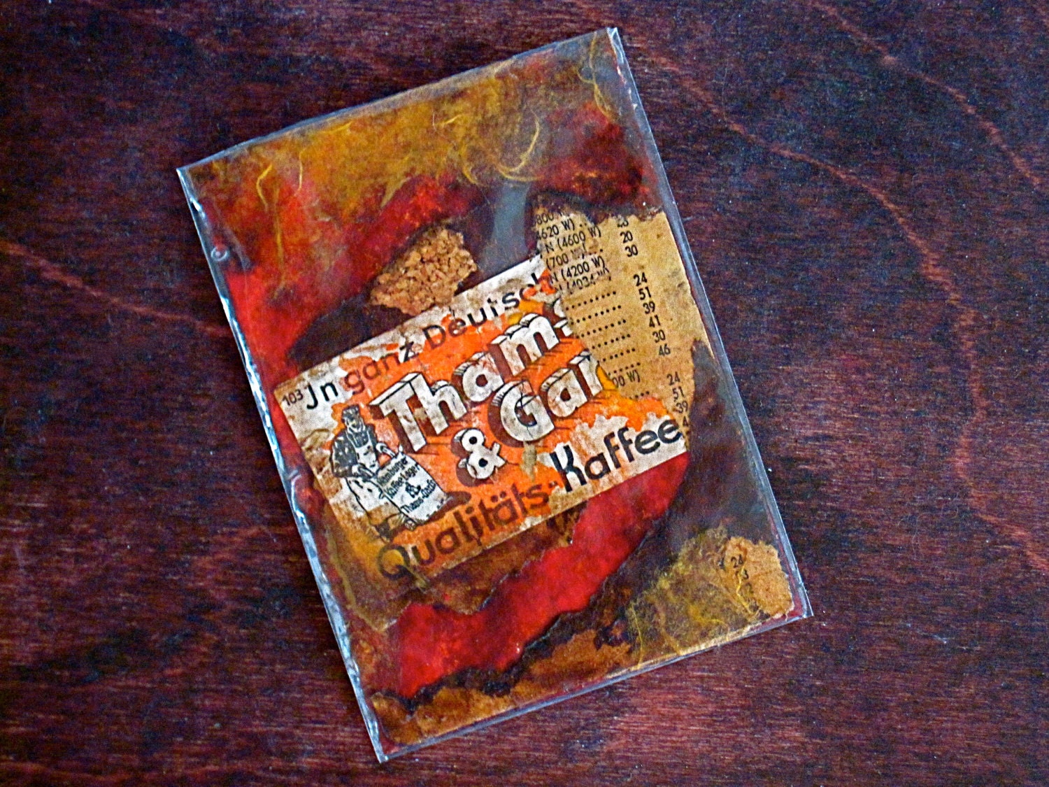 Industrial Art Collage ACEO Mixed Media Original Art - The Anarchist Cafe Series (No. 1) - Great Father's Day Gift