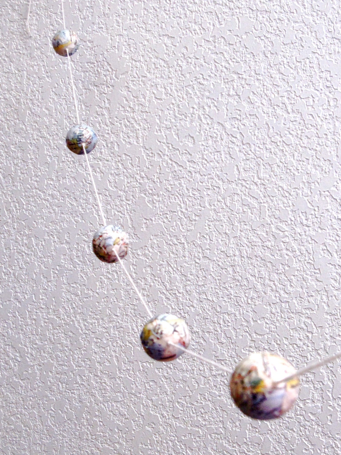 Explorer Map Garland - Globe Garland - Ball Garland - Bead Garland Made with Vintage National Geographic Maps