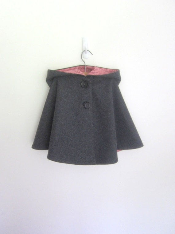 Childs wool cape - vintage inspired