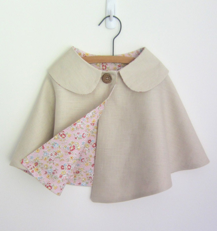 Girls Linen Cape