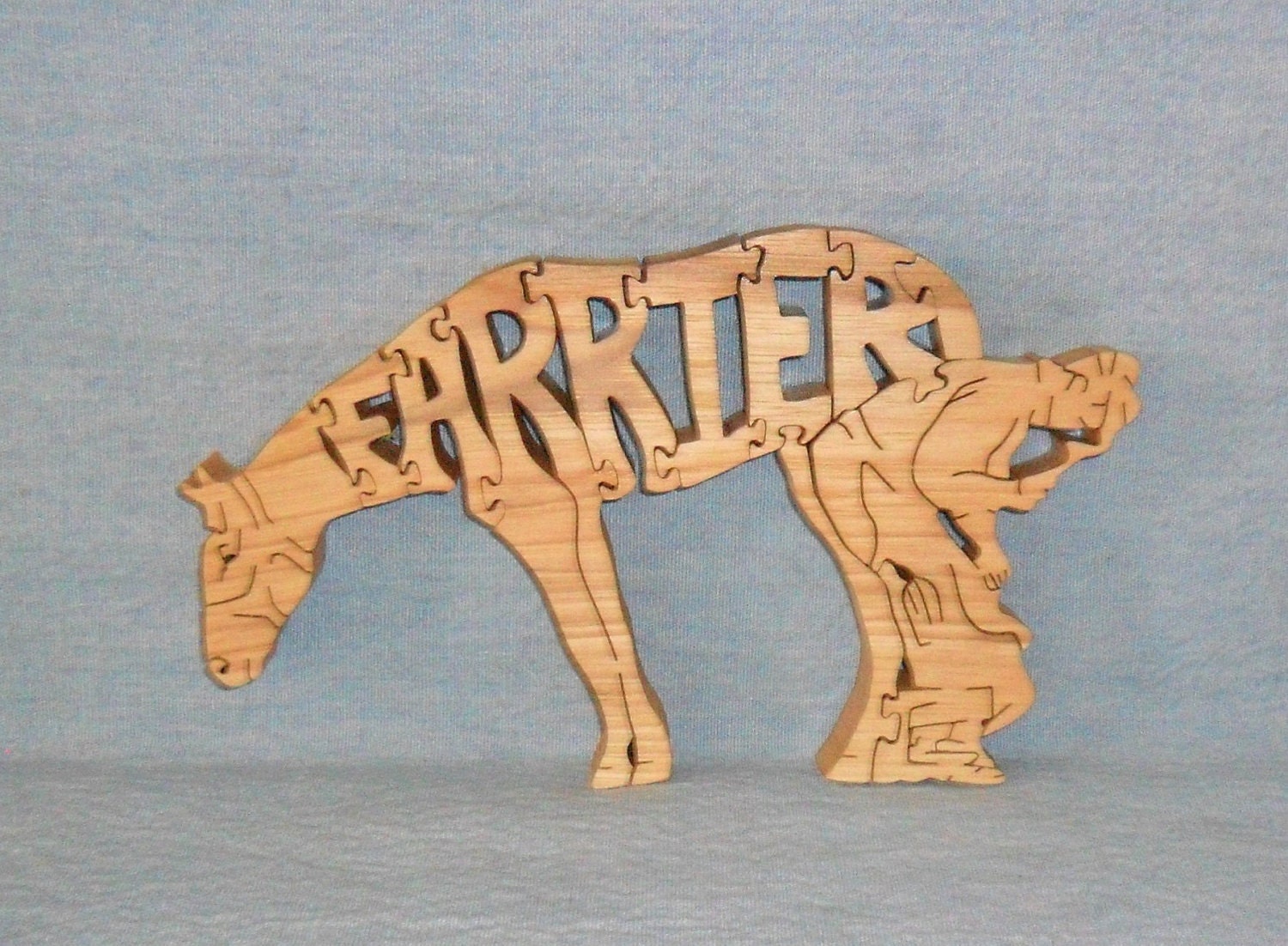 Farrier Horse Scroll Saw Wooden Puzzle by huebysscrollsawart