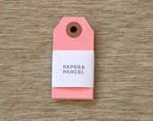 Pink Manila Tags - 20