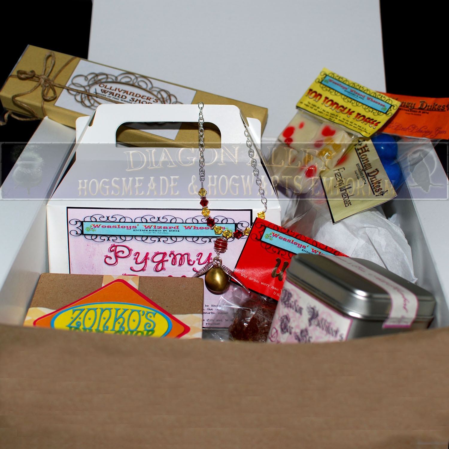 A  Wizarding World Custom Care Package - Sent by Owl Post - Pre chosen Items