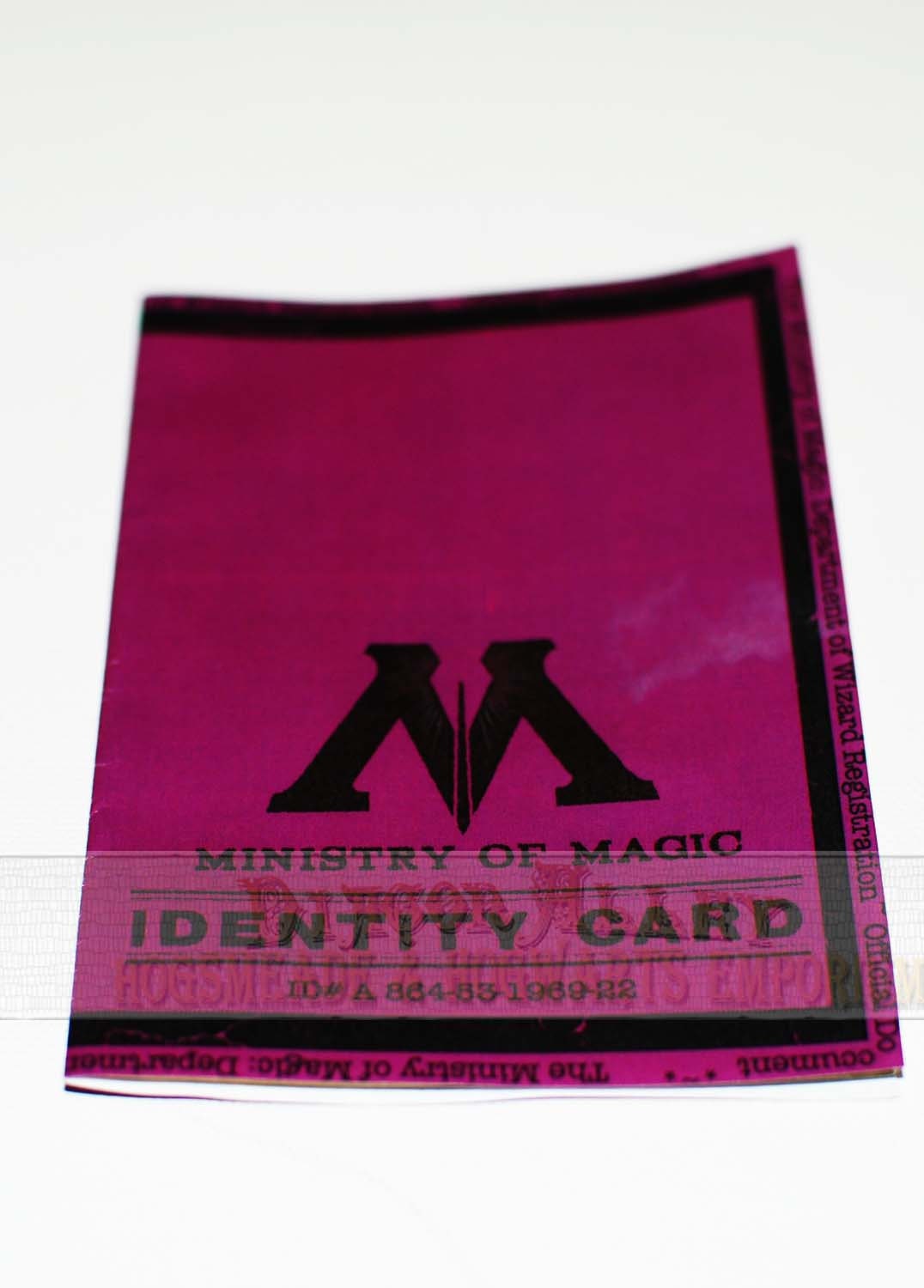 Official Wizard ID booklet from the Ministry of Magic