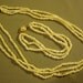 Vintage 3 Strand Freshwater Pearl Necklace & Bracelet Set 1674