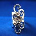 Solid Sterling Silver Real Fork Ring Size 5 to 16