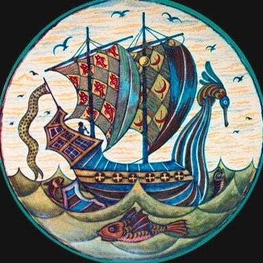 Counted Cross Stitch Kits: William de Morgan Sunflowers