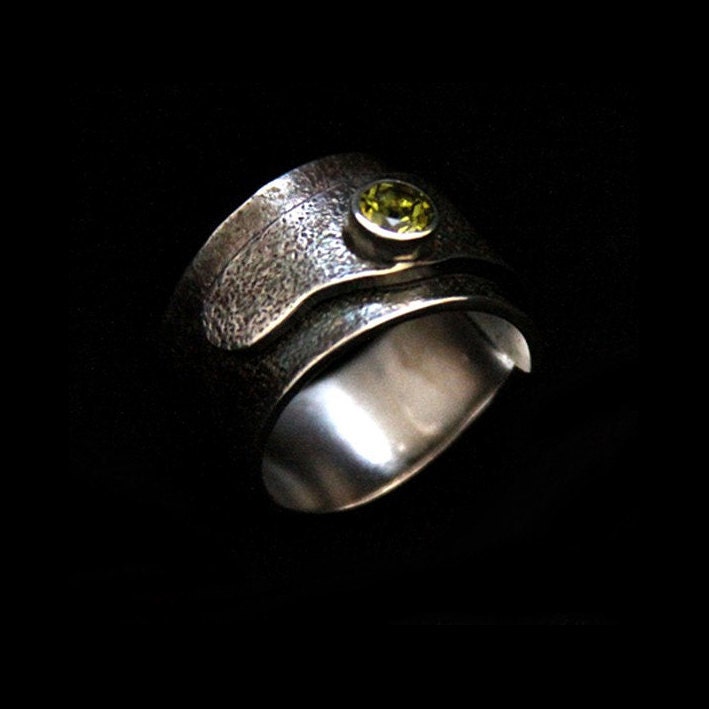 mens ring adjustable ring band with selectable stone strap ring
