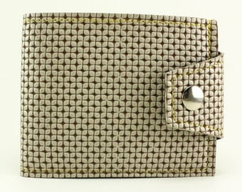 Brown Beige 80's Mercedes Billfold Wallet - Vintage Deadstock Vinyl