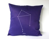 LIBRA zodiac cushion, astrology decorative pillow eco friendly organic cotton cushion cover, pillow, 16", 41cms
