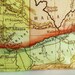 Decorative Throw pillow map pillow cover, cushion WASHINGTON STATE pillow cover,organic cotton map cushion cover, 16 inch 41cm