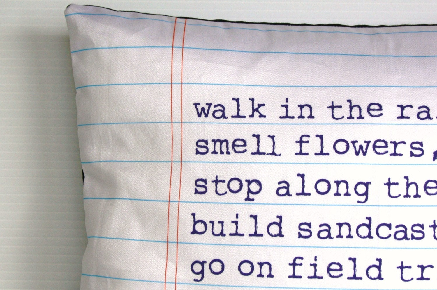 POEM cushion, Organic cotton poem cushion, printed on notebook fabric, 16inch, cushion cover, pillow, cushion