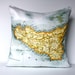 decorative cushion SICILY map cushion, organic cotton, cushion cover, pillow, 16x16 pillow 40cm cushion