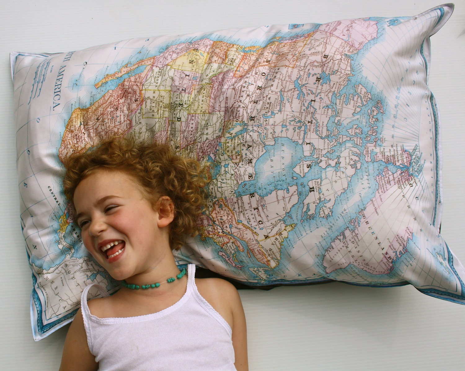 Floor cushion map floor cushion NORTH AMERICA GIANT map cushion, organic cotton cushion, pillow cover, bean bag