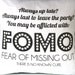 Cushion cover FOMO: Fear of Missing Out 16 inch cushion decorative pillow cover eco friendly organic cotton cushion cover,