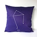 LIBRA zodiac cushion, astrology decorative pillow eco friendly organic cotton cushion cover, pillow, 16", 41cms