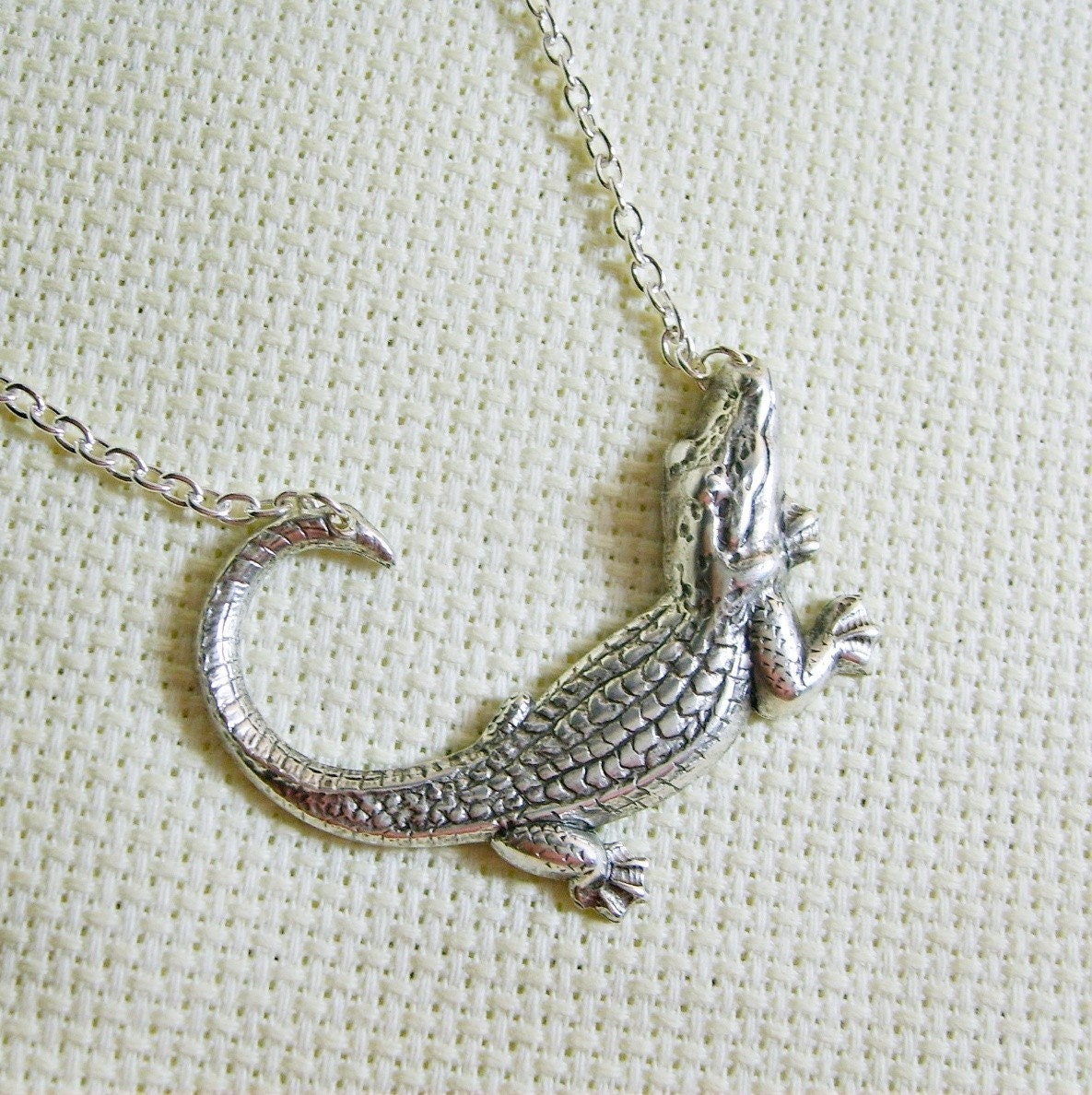 Gator Alley Enchanted Silver Necklace