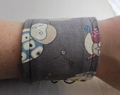Gray Owls Geeky Wrist Cuff