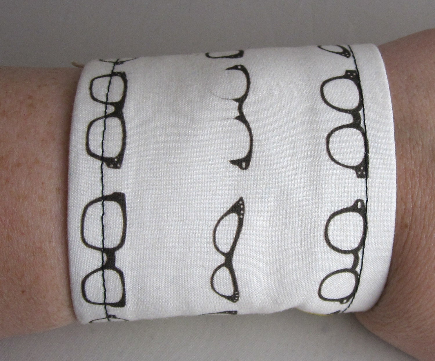 Retro Glasses Geeky Wrist Cuff