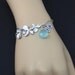 Birthstone Jewelry. Silver Bracelet, Personalized Gemstone Jewelry. Friendship Bracelet. STERLING SILVER, Bridesmaids, Birthday, Anniversary