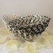 recycled basket - pop tabs and cut black tye wraps - industrial