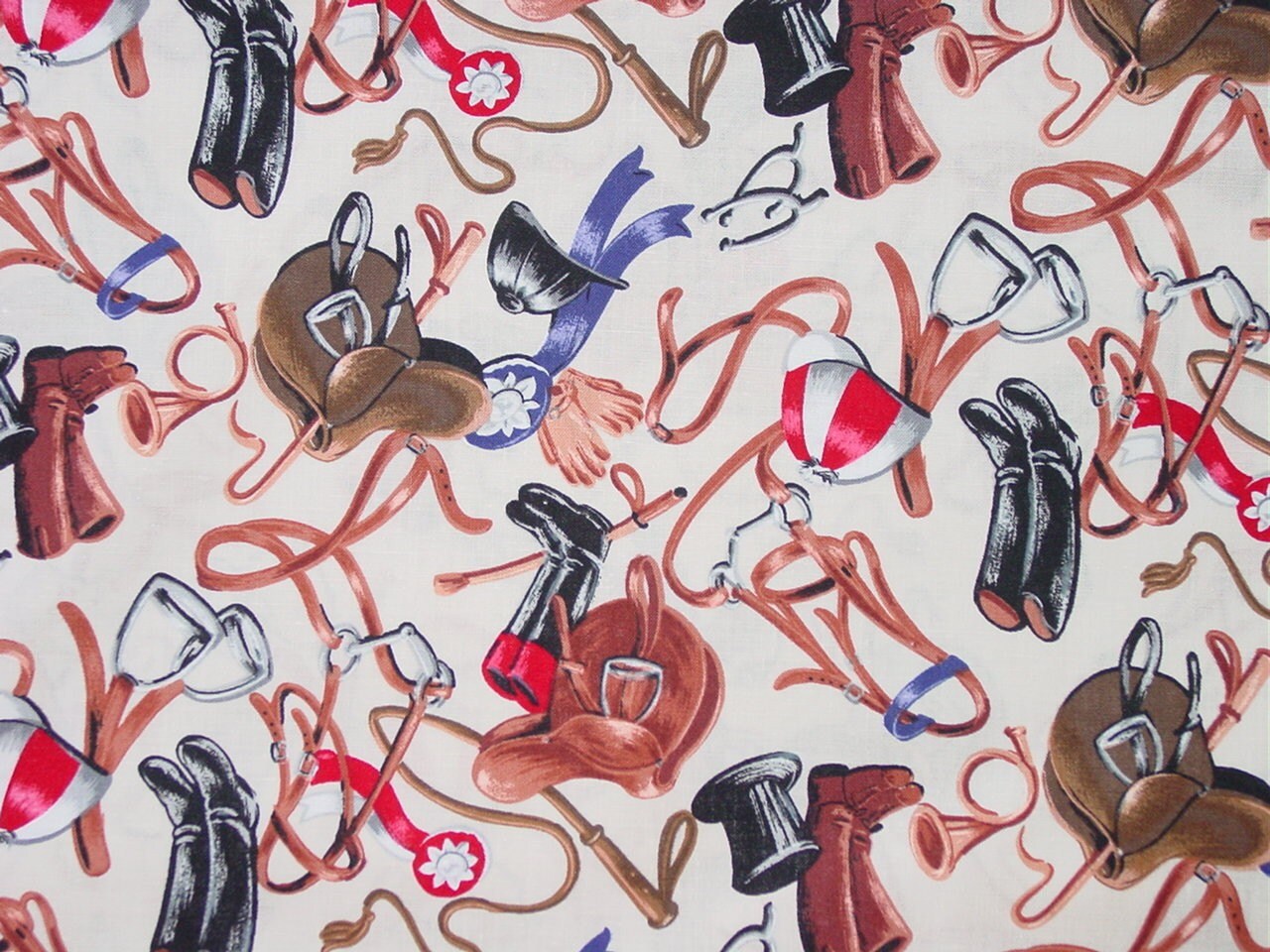 Robert Kaufman Equestrian Fabrics Horse Riding by nongbuadang