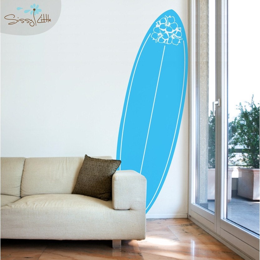 Pura Vida Surfboard - Vinyl Wall Decal