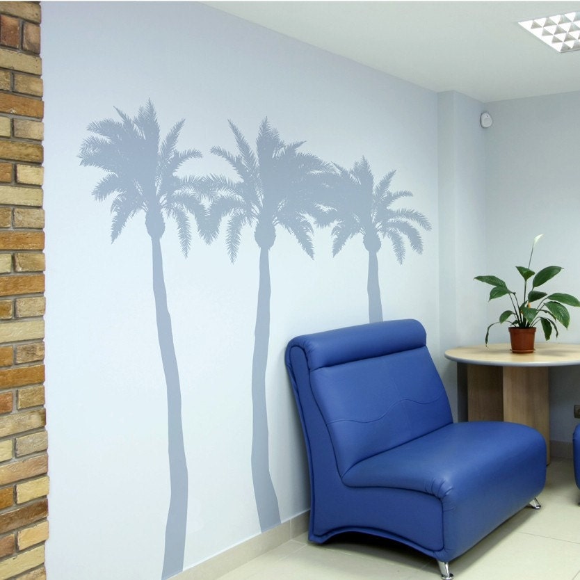 Palm Trees - Set of 3 Vinyl Wall Decals