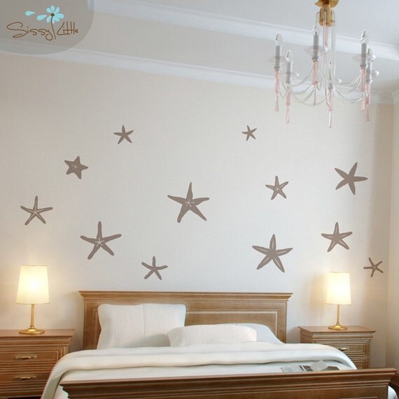 Stunning Starfish - Set of 12 -  Vinyl Wall Decal