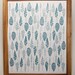 Feather Illustration Hand-Pulled Silkscreen Print Limited Edition