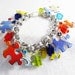Reserved for Jennifer, Autism Awareness Puzzle Bracelet