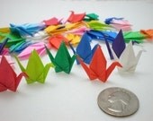 30 Miniature Traditional Japanese Origami Paper Cranes