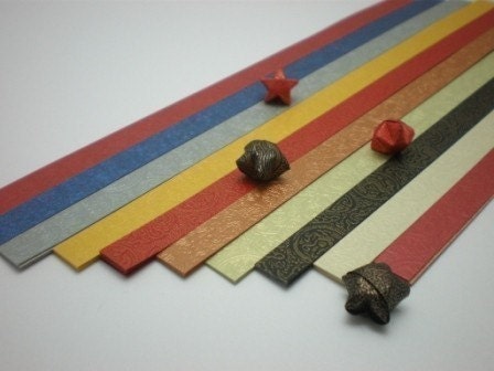 Royal Emperor Origami Lucky Star Paper Strips - pack of 80 strips