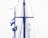 Nautical Ship Photography Summer Blue White Home Decor BOGO 10x8 Print Masts... - VictoriaEnglishCharm