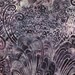 LAST ONE Purple Wave Batik Wrap, size M or L - yoga headband, dreadlock wrap, dread band: Gypsy Wraps by Julie Bartel