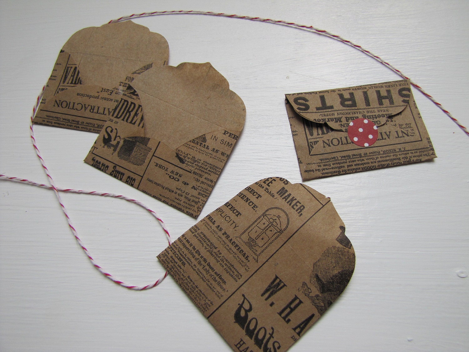 Envelope-Kraft-Vintage Style-Tiny Envelopes-Stationary-Scrapbooking
