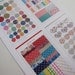 Washi Tape-Sticker Set-Japanese Masking Tape Stickers- Fabric Design Sticker Set-Deco Sticker Set of 136